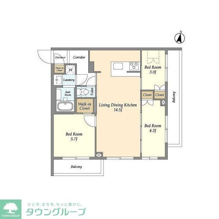 アジールコート練馬中村橋の物件間取画像